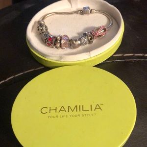 Chamilia Bracelet w/10 charms